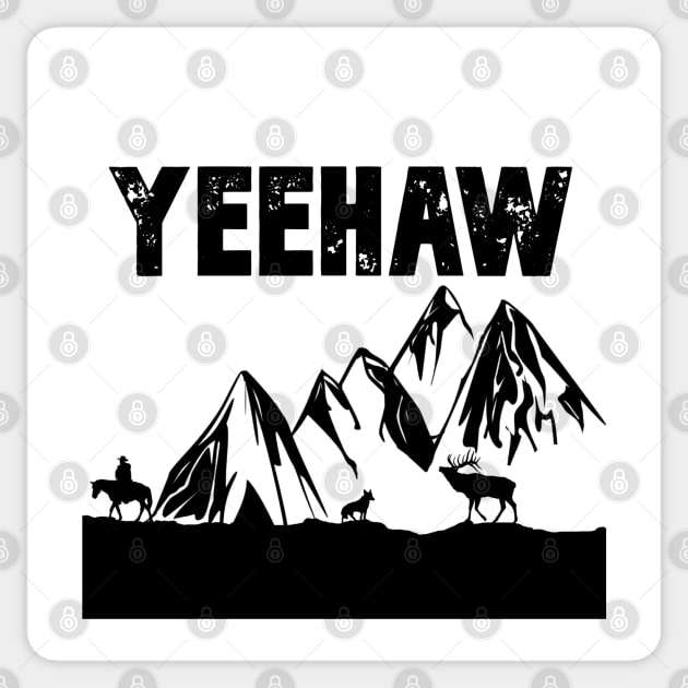 Yeehaw Sticker by Designs by Dyer